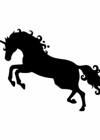 Unicorn silhouette poster
