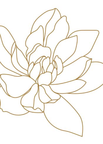 Golden magnolia poster