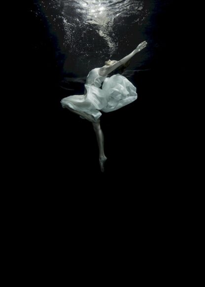 Underwater ballet dancer photograph poster