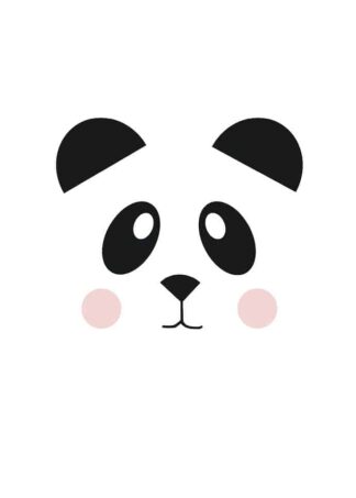 Super cute panda poster