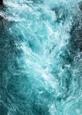 The water flows with abstract background poster