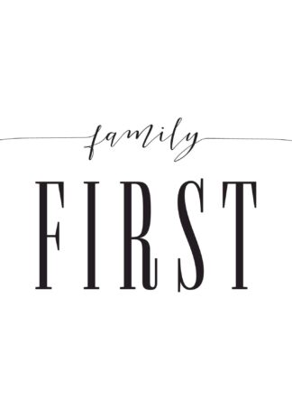 Family First text poster