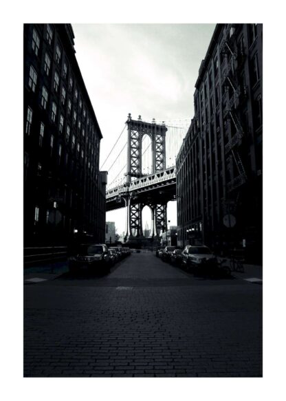 Brooklyn bridge and manhattan bridge poster