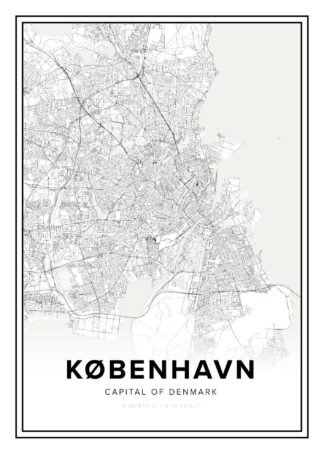 Copenhagen map poster