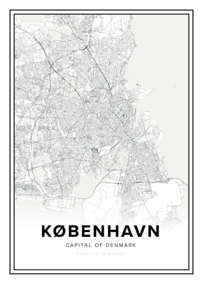 Copenhagen map poster