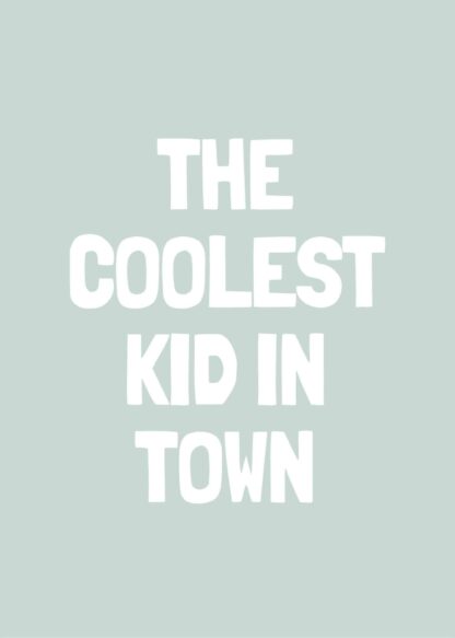 Coolest kid in town poster