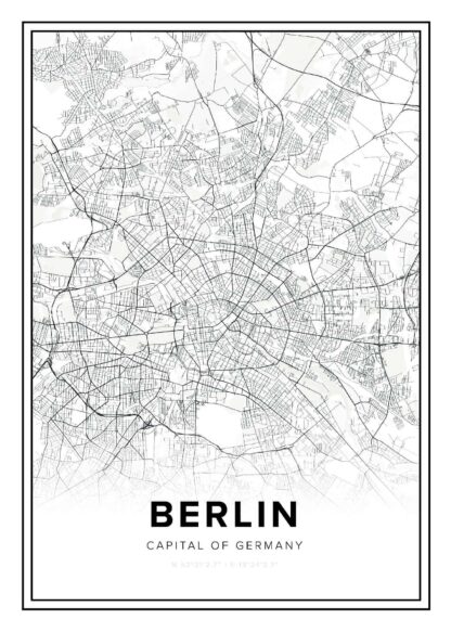 Berlin map poster