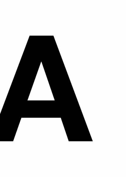 Letter A poster