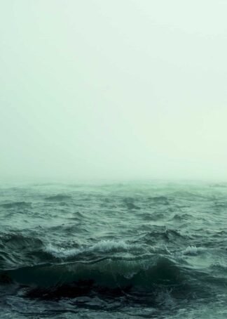 Ocean in storm poster