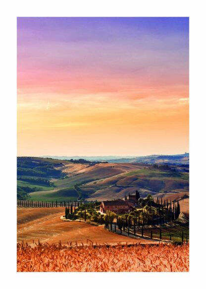 Tuscany photography poster