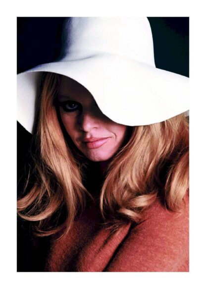 Brigette Bardot model hat pose poster