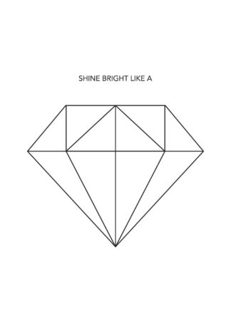 Shine bright like a diamond poster