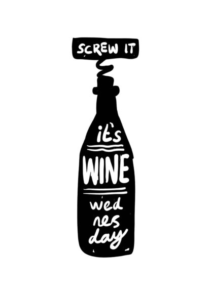 It is wine wednesday poster