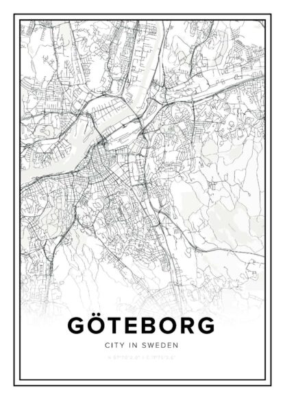 Göteborg map poster