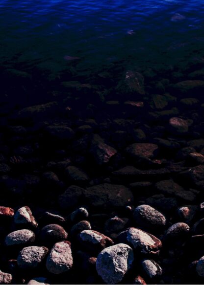 Shoreline pebbles poster