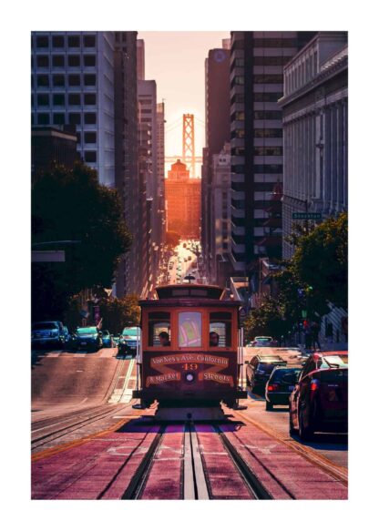 Cable car at Van Ness Avenue