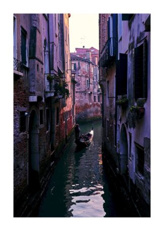 Venice boat ride poster