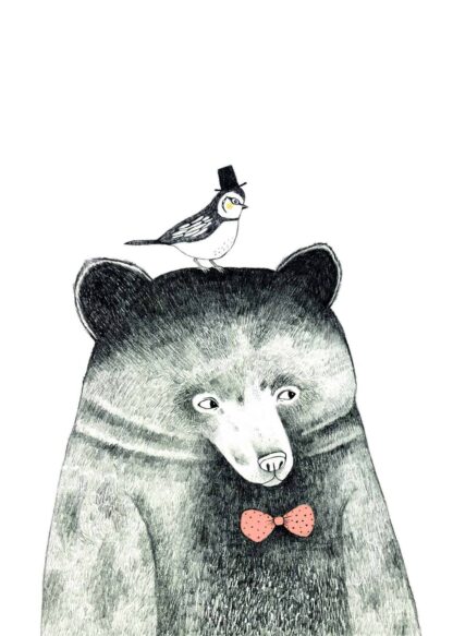 The bear and the bird poster