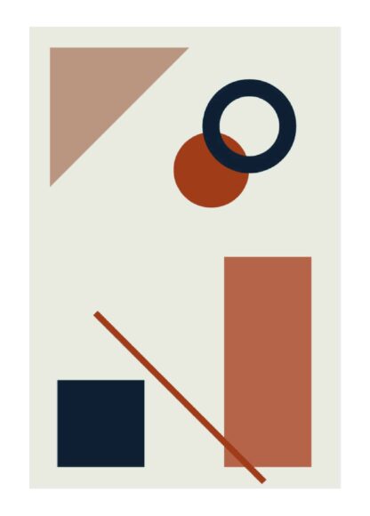 Modern geometric shape #2 poster