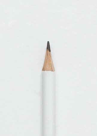 White lead pencil poster