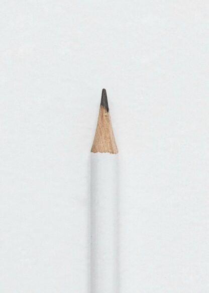 White lead pencil poster