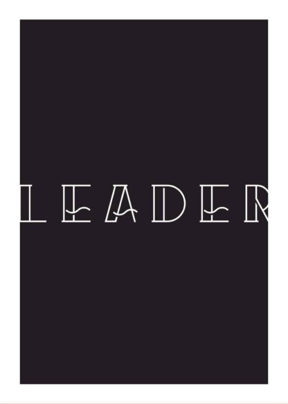 Leader words poster