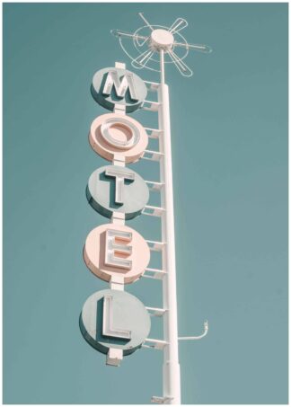 Motel sign poster