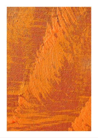 Art orange and brown in the wall poster