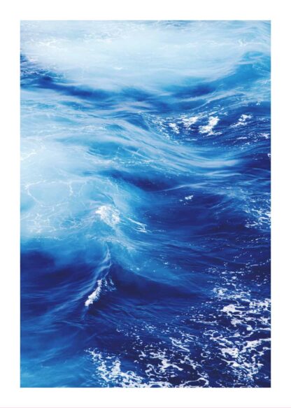 Close up photo of ocean wave poster