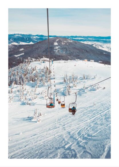 Ski lift poster