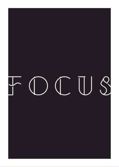 Focus motivational poster