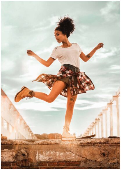Girl dancing poster