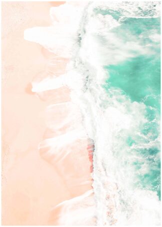 Sand meets water poster