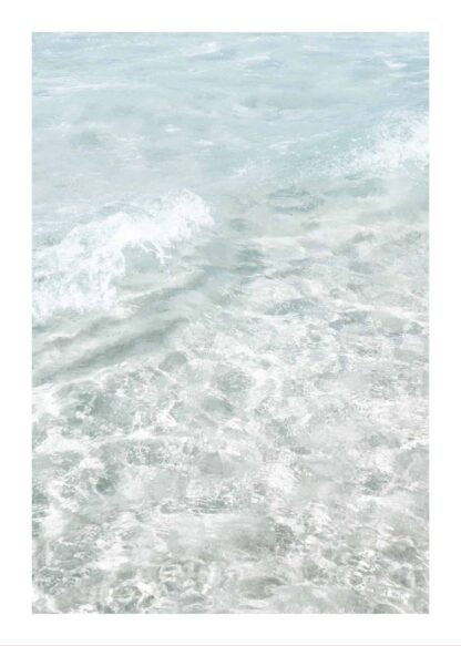 Crystal clear waves poster
