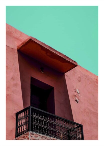 Marrakech balcony poster