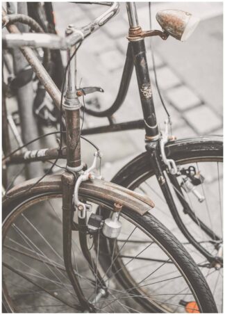 Rusty bikes poster