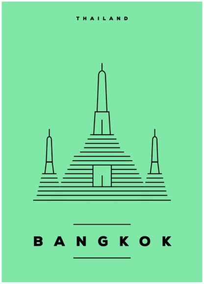 Bangkok illustration poster
