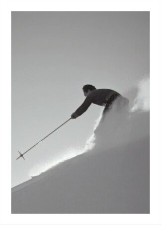 Skier turns poster