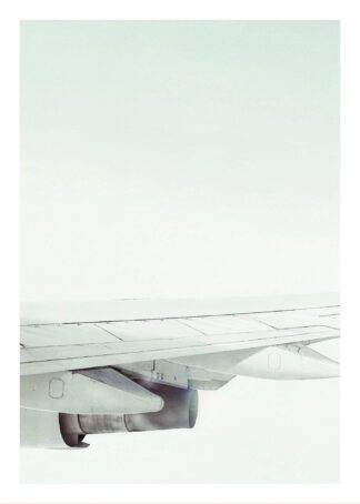 Airplane wing poster