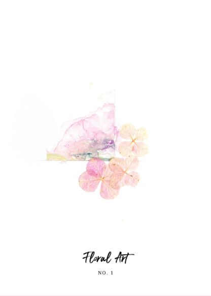 Watercolor flowers poster