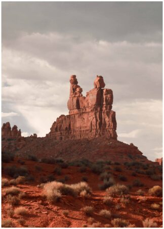 Desert mountains poster