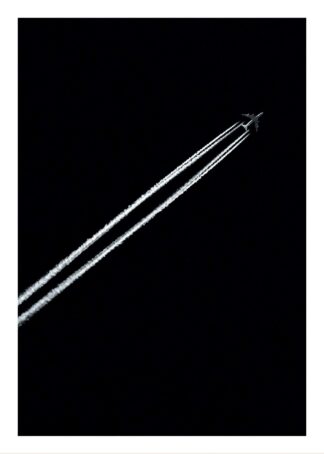 Plane aircraft smoke poster
