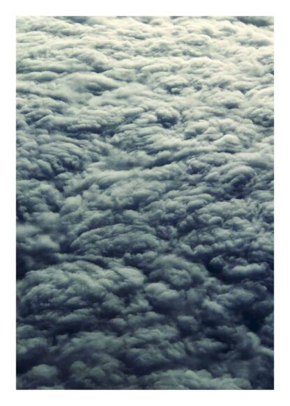 Fluffy grey clouds poster