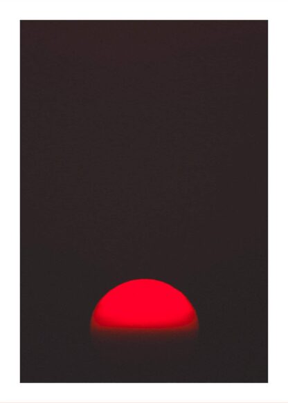 Red sunset poster