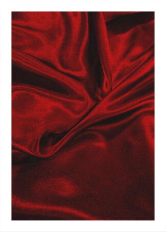 Red silk poster