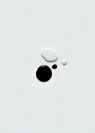 Black and white color drops poster