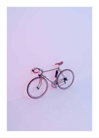 Pastel bike poster