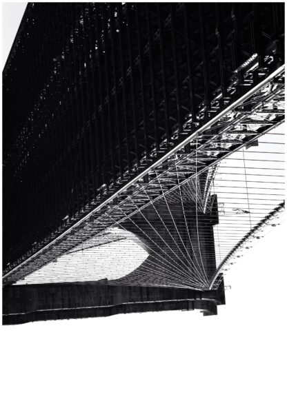Brooklyn bridge upside down poster