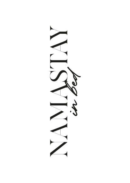 Namastay typography poster