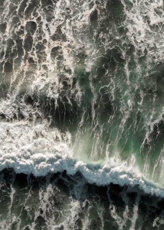 Ocean wave from above poster